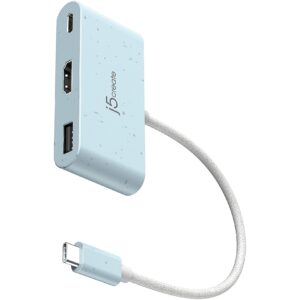 J5create ECO-FRIENDLY USB-C TO HDMI USB TYPE-A WITH POWER DELIVERY JCA379EC-N 4712795087529