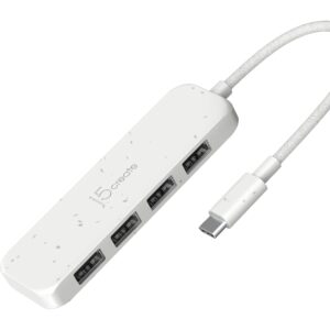 J5create ECO-FRIENDLY USB-C TO 4-PORT TYPE-A GEN 2 HUB JCH341EW-N 4712795087765