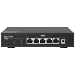 Qnap QSW-1105-5T SWITCH5PORT 2.5GBPS AUTO NEG 2.5G/1G/100M UNMANAG QSW-1105-5T 4713213517581