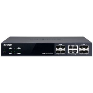 Qnap MGM SWITCH 8 PORT 10GBE SPEED 4PORT SFP+ 4PORT SFP+/ NBASE-T QSW-M804-4C 4713213517819