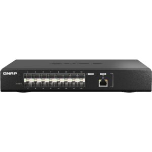 Qnap WEBMANAG SWITCH 1PORT 10GBERJ45 16 PORTS GBE SFP28 RM DESIGN QSW-M5216-1T 4713213519134