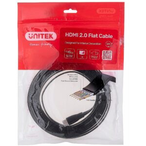 Unitek Kabel High Speed HDMI 2.0 4K 60Hz płaski 5m C11063BK-5M 4894160047946