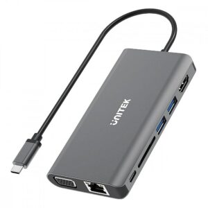 Unitek HUB 8-in-1 USB-C 3.1; PD 100W; D1019B D1019B 4894160048851