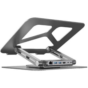 Unitek LAPTOP STAND FOLDABLE +HUB USB-C HDMI 4K PD D1109A 4894160049643