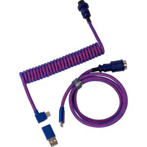 Keychron Premium Coiled Aviator Cable (purple