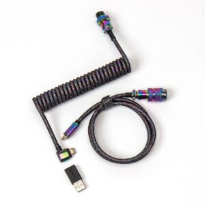 Keychron USB 3.2 Gen 1 Premium Coiled Aviator Cable