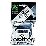 Brother MK-221BZ PLASTIC LABELLING TAPE 9MM 8M BLACK ON WHITE NON-LAMIN MK221BZ 4977766624831