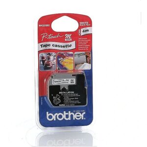 Brother MK-221SBZ PLASTIC LABELLINGTAPE 9MM 4M BLACK ON WHITE NON-LAMIN MK221SBZ 4977766624862