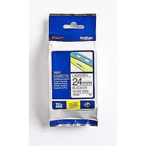 Brother TZ-E251 24mm (0.94") Black on White Tape for P-Touch 8m TZE251 4977766685412