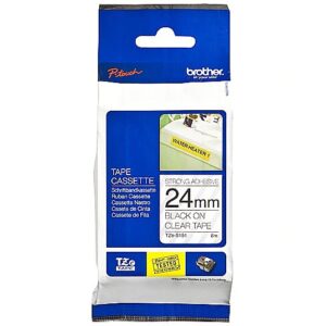 Brother TZE-S151 LAMINATED TAPE M 8M 8M BLACK ON CLEAR EXTRA-STRONG TZES151 4977766692649