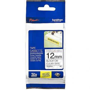 Brother TZe-S131 Strong Adhesive Laminated Tape Black on Clear