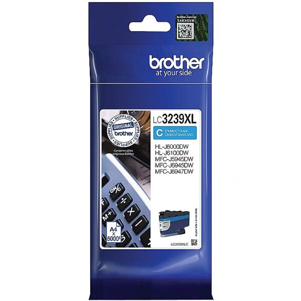 Brother LC3239XLC TONER HIGH CYAN 5000 LC3239XLC 4977766787895