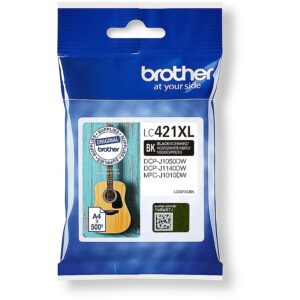 Brother LC-421XLBK BLACK 500 PAGES DCP-J1050DW/J1140DW/MFC-J1010DW LC421XLBK 4977766810401