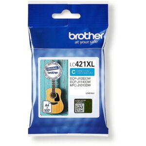 Brother LC-421XLC CYAN 500 PAGES DCP-J1050DW/J1140DW/MFC-J1010DW LC421XLC 4977766810418