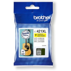 Brother LC-421XLY YELLOW 500 PAGES DCP-J1050DW/J1140DW/MFC-J1010DW LC421XLY 4977766810432