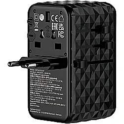 Verbatim Lādētājs Verbatim Universal Travel Adapter 85W GaN III 32127V 50023942321274