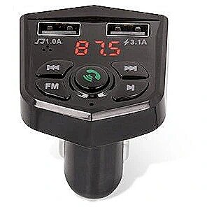 Maxlife MXFT-02 Bluetooth 5.1+ EDR FM Transmitter For Car Radio / MIC / MicroSD / + Charger 2x USB Black MXFT-02 5900495810472