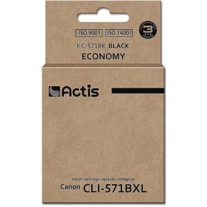 Actis KC-571Bk ink (replacement for Canon CLI-571Y; Standard; 12 ml; black) KC-571Bk 5901443103219