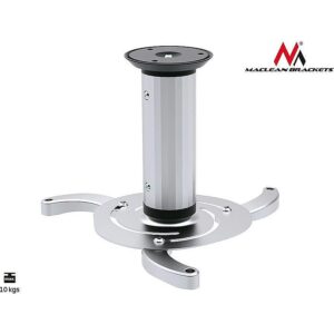 Maclean MC-515 Quality Ceiling Projector Mount Bracket Universal Silver Max 10KG MC-515 5901549689259