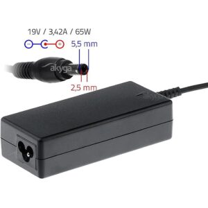 Akyga notebook power adapter AK-ND-01 19V/3.42A 65W 5.5x2.5 mm ASUS/TOSHIBA/LENO AK-ND-01 5901720130204