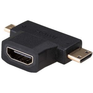 Akyga AK-AD-23 cable gender changer HDMI miniHDMI / microHDMI Black AK-AD-23 5901720131997