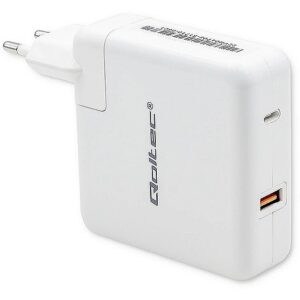 Qoltec 51710 Power charger GaN FAST 108W 5 20V 3 4.7A USB C White 51710 5901878517100