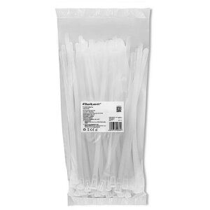 Qoltec 52230 Reusable Self locking cable tie 7.2x250 mm Nylon UV White 52230 5901878522302