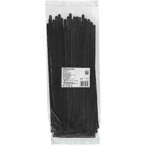 Qoltec 52231 Reusable Self locking cable tie 7.2x300mm Nylon UV Black 52231 5901878522319