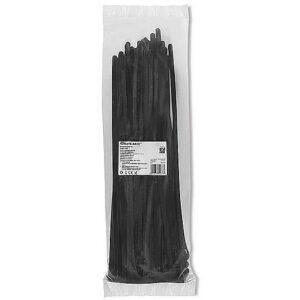 Qoltec 52233 Reusable Self locking cable tie 7.2x350mm Nylon UV Black 52233 5901878522333