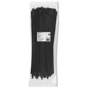 Qoltec 52237 Reusable Self locking cable tie 7.2x450mm Nylon UV Black 52237 5901878522371