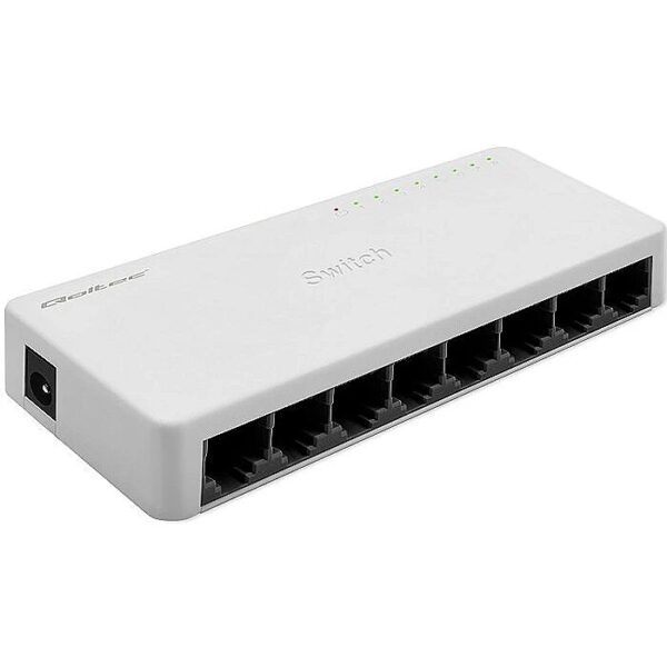 Qoltec Nrtwork SWITCH 8xRJ45 port 100Mbps LAN 52246 5901878522463