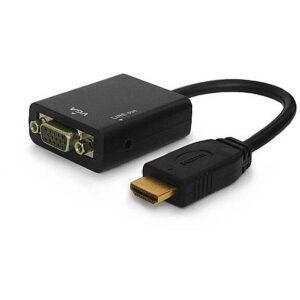 Savio CL-23 video cable adapter VGA (D-Sub) HDMI Type A (Standard) Black cl-23 5901986040026