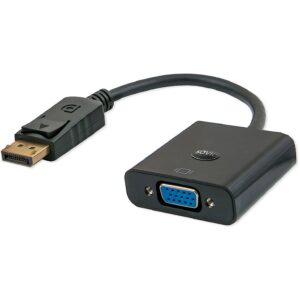 Savio CL-90 video cable adapter 0.2 m DisplayPort VGA (D-Sub) Black CL-90 5901986041474