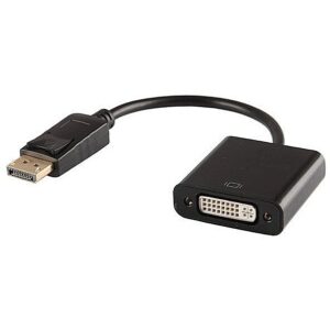 Savio CL-91 DisplayPort to DVI Video Adapter / 24 pin (F) / 10.8 Gbps / 1080p CL-91 5901986041481