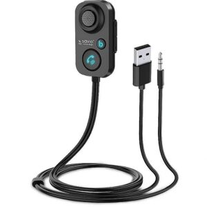 Savio TR-13 Bluetooth 5.1 AUX Transmitter with Hands-free Function / Black TR-13 5901986046356