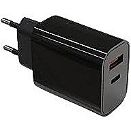 TB Wall charger 2x3A USB C + USB A black AZTBXUL2USB3ACB 5902002193757