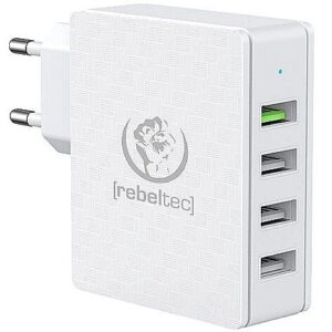 Rebeltec Fast charger QC3.0 techn ology 4 USB ports RBLAKT00017 5902539601824