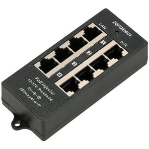 ExtraLink 4 Portowy | PoE Injector | 4x 100Mb/s RJ45 EX.2022 5903148912646