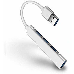 iBOX IUH3FAS Hub USB3.0 + USB 2.0 Silver IUH3FAS 5903968680312