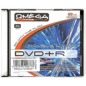 Omega Freestyle DVD+R DL Double Layer printable 8.5GB 8x slim 40678 5907595406789