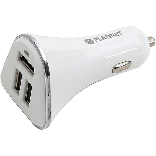 Platinet car charger + cable 3xUSB 5200mA