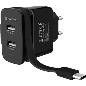 Platinet charger 2xUSB 3