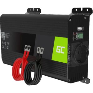 Green Cell Power Inverter PRO 12V to 230V 500W/1000W Pure sine wave INVGC16 5907813963711