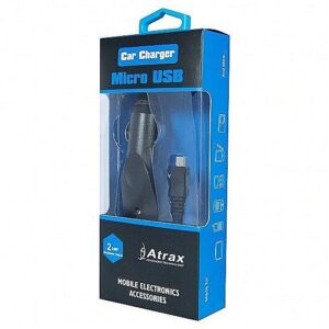 ATX Platinum Premium Car charger 12 / 24V / 1A + micro USB cable Black (Blue Blister) ATX-C-CH1A-BBK 5908219991179