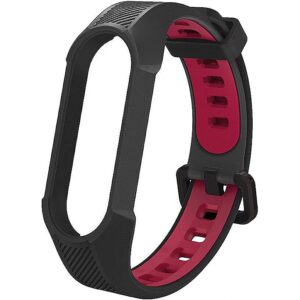 Tech-Protect Armour Xiaomi Mi Smart Band 5/6 black/red 6216990211591 6216990211591