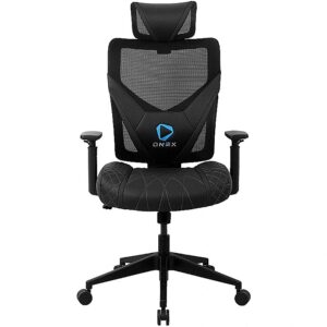 Onex GE300 Breathable Ergonomic Gaming Chair - Black | ONEX-GE300-B 677222945442