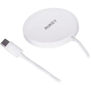 Aukey AUEKY Aircore Magnetic LC-A1 Wireless magnetic charger QI USB-C 15W White LC-A1 WHITE 692041999339