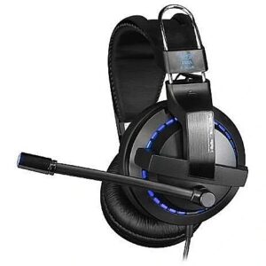 E-Blue Cobra X EHS951 Pro Gaming Headset with Microphone / LED Light / 3.5mm / USB /Black EHS951BKAA-IY 6921607105001