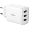 Baseus MOBILE CHARGER WALL 17W/WHITE CCXJ020102 CCXJ020102 6932172606978