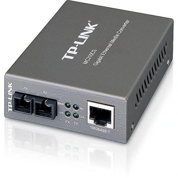 TP-LINK MC210CS mediaconverter 1000BaseT(RJ45) - 1000BaseLX(SC) SingleMode 15km MC210CS 6935364030445